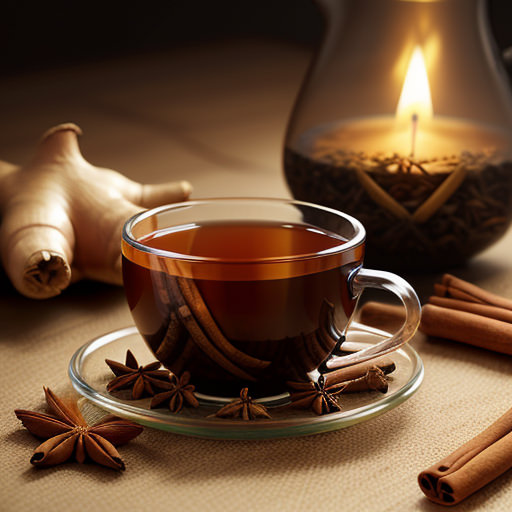 Tee gegen Schnupfen mit Gewürzen und Ingwer